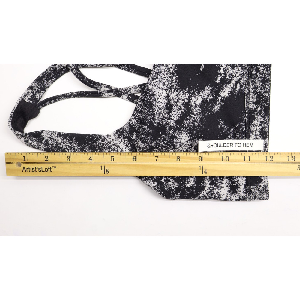 Lululemon Women Free To Be Serene Bra Light Support Black Alpine White 6 - Picture 4 of 8